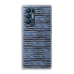 CaseCompany Verrassende lijnen: Oppo Find X3 Neo Transparant Hoesje