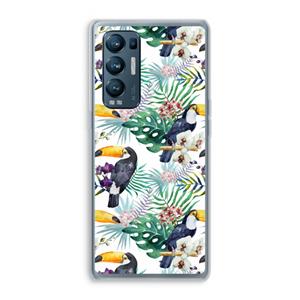 CaseCompany Tukans: Oppo Find X3 Neo Transparant Hoesje