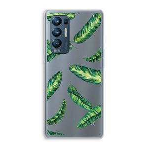 CaseCompany Lange bladeren: Oppo Find X3 Neo Transparant Hoesje