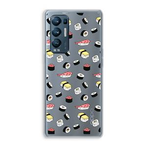 CaseCompany Sushi time: Oppo Find X3 Neo Transparant Hoesje
