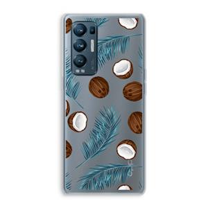 CaseCompany Kokosnoot roze: Oppo Find X3 Neo Transparant Hoesje