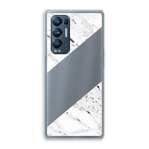 CaseCompany Biggest stripe: Oppo Find X3 Neo Transparant Hoesje