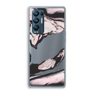CaseCompany Roze stroom: Oppo Find X3 Neo Transparant Hoesje
