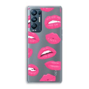 CaseCompany Bite my lip: Oppo Find X3 Neo Transparant Hoesje
