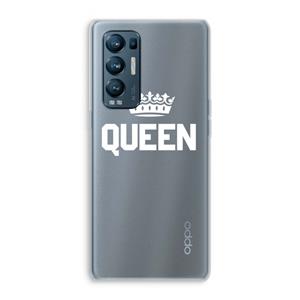 CaseCompany Queen zwart: Oppo Find X3 Neo Transparant Hoesje