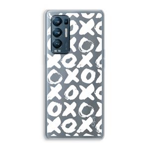 CaseCompany XOXO: Oppo Find X3 Neo Transparant Hoesje