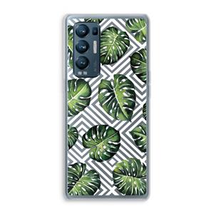 CaseCompany Geometrische jungle: Oppo Find X3 Neo Transparant Hoesje