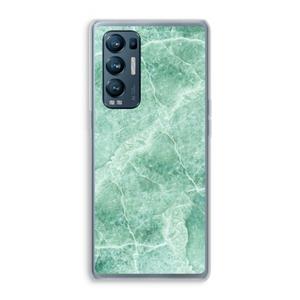 CaseCompany Groen marmer: Oppo Find X3 Neo Transparant Hoesje