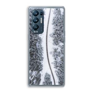 CaseCompany Snøfall: Oppo Find X3 Neo Transparant Hoesje