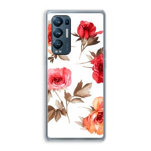 CaseCompany Roosjes: Oppo Find X3 Neo Transparant Hoesje
