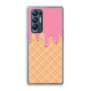 CaseCompany Ice cream: Oppo Find X3 Neo Transparant Hoesje