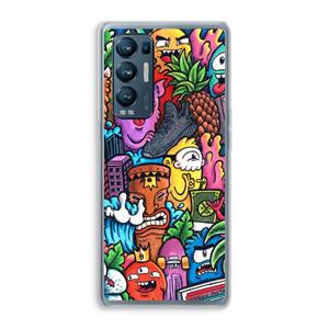 CaseCompany Vexx Mixtape: Oppo Find X3 Neo Transparant Hoesje