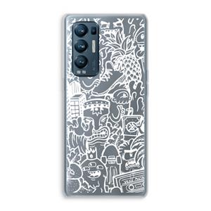CaseCompany Vexx Mixtape #2: Oppo Find X3 Neo Transparant Hoesje