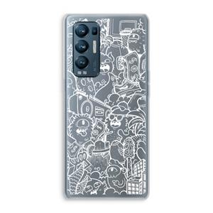 CaseCompany Vexx City #2: Oppo Find X3 Neo Transparant Hoesje
