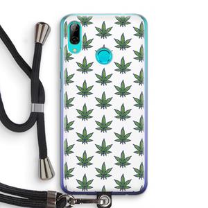 CaseCompany Weed: Huawei P Smart (2019) Transparant Hoesje met koord