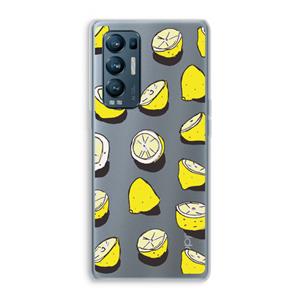 CaseCompany When Life Gives You Lemons...: Oppo Find X3 Neo Transparant Hoesje