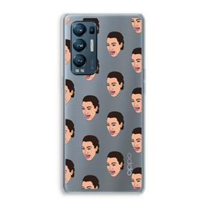 CaseCompany Ugly Cry Call: Oppo Find X3 Neo Transparant Hoesje