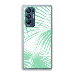 CaseCompany Palmbladeren: Oppo Find X3 Neo Transparant Hoesje