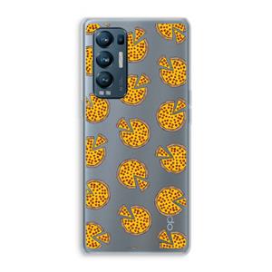 CaseCompany You Had Me At Pizza: Oppo Find X3 Neo Transparant Hoesje