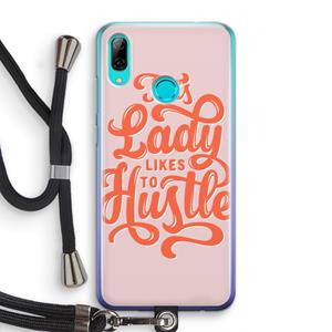CaseCompany Hustle Lady: Huawei P Smart (2019) Transparant Hoesje met koord