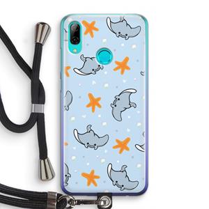 CaseCompany Manta: Huawei P Smart (2019) Transparant Hoesje met koord