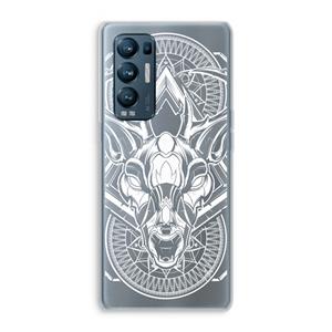 CaseCompany Oh Deer: Oppo Find X3 Neo Transparant Hoesje