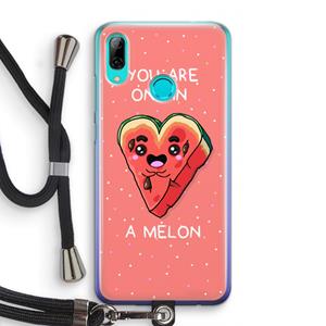 CaseCompany One In A Melon: Huawei P Smart (2019) Transparant Hoesje met koord