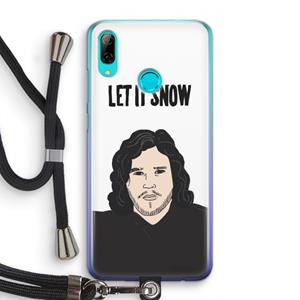 CaseCompany Let It Snow: Huawei P Smart (2019) Transparant Hoesje met koord