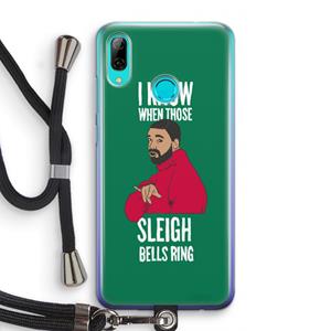 CaseCompany Sleigh Bells Ring: Huawei P Smart (2019) Transparant Hoesje met koord