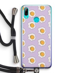 CaseCompany Bacon to my eggs #1: Huawei P Smart (2019) Transparant Hoesje met koord