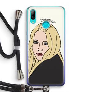 CaseCompany Mary Kate: Huawei P Smart (2019) Transparant Hoesje met koord