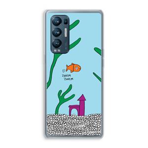 CaseCompany Aquarium: Oppo Find X3 Neo Transparant Hoesje