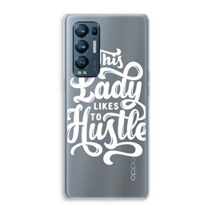 CaseCompany Hustle Lady: Oppo Find X3 Neo Transparant Hoesje