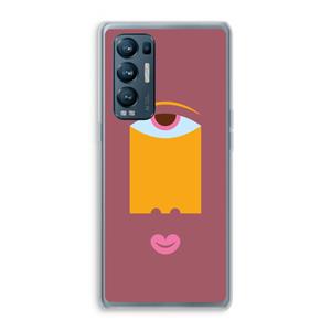CaseCompany Mono V: Oppo Find X3 Neo Transparant Hoesje