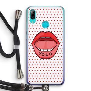 CaseCompany Yolo Denise: Huawei P Smart (2019) Transparant Hoesje met koord