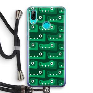 CaseCompany Crocs: Huawei P Smart (2019) Transparant Hoesje met koord