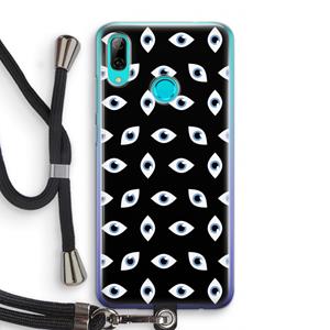 CaseCompany Eyes pattern: Huawei P Smart (2019) Transparant Hoesje met koord
