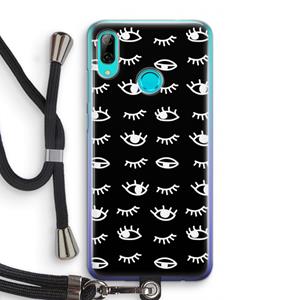 CaseCompany Eye pattern #3: Huawei P Smart (2019) Transparant Hoesje met koord