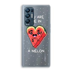 CaseCompany One In A Melon: Oppo Find X3 Neo Transparant Hoesje