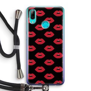 CaseCompany Lips: Huawei P Smart (2019) Transparant Hoesje met koord