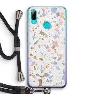 CaseCompany Terrazzo N°8: Huawei P Smart (2019) Transparant Hoesje met koord