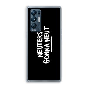 CaseCompany Neuters (zwart): Oppo Find X3 Neo Transparant Hoesje