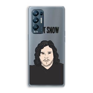 CaseCompany Let It Snow: Oppo Find X3 Neo Transparant Hoesje