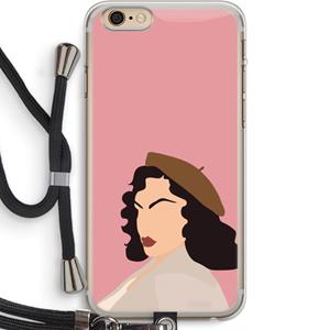 CaseCompany Confidence: iPhone 6 PLUS / 6S PLUS Transparant Hoesje met koord