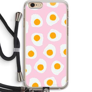 CaseCompany Dancing eggs: iPhone 6 PLUS / 6S PLUS Transparant Hoesje met koord