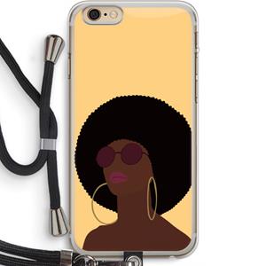 CaseCompany Golden hour: iPhone 6 PLUS / 6S PLUS Transparant Hoesje met koord