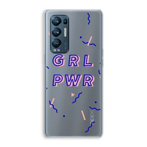 CaseCompany GRL PWR: Oppo Find X3 Neo Transparant Hoesje
