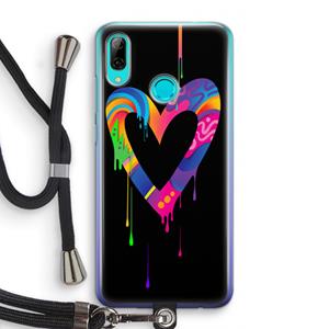 CaseCompany Melts My Heart: Huawei P Smart (2019) Transparant Hoesje met koord