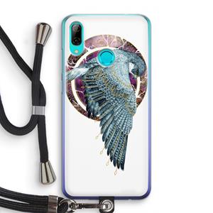 CaseCompany Golden Falcon: Huawei P Smart (2019) Transparant Hoesje met koord