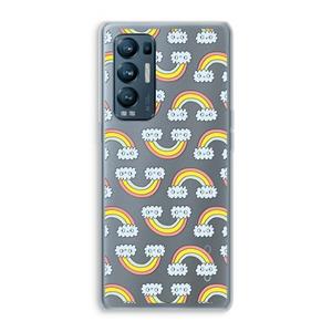 CaseCompany Regenboog: Oppo Find X3 Neo Transparant Hoesje